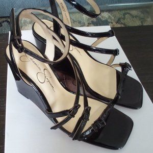 Jessica Simpson Black Aliara Sandal Size 6 1/2
